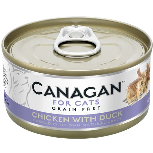Hrana umeda pentru pisici Canagan Cat Pui&Rata 75g